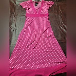 Kids Pink Polka-dot Dress Size 16